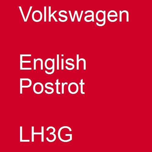 Volkswagen, English Postrot, LH3G.